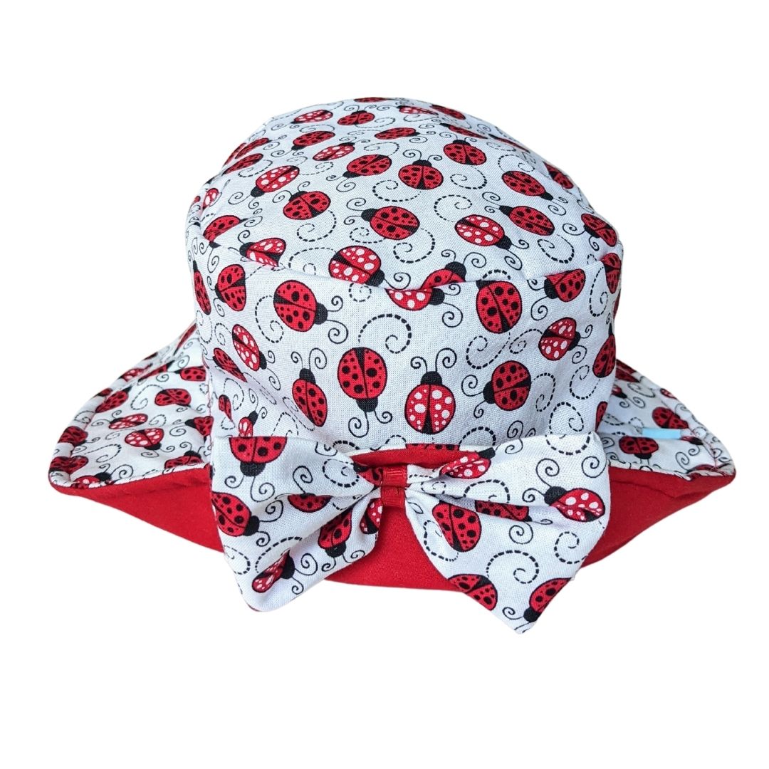 Ladybug Print Kids Sun Hat