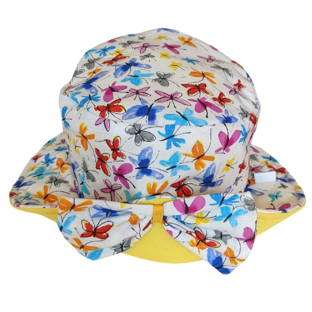 Butterfly Print Kids Sun Hat