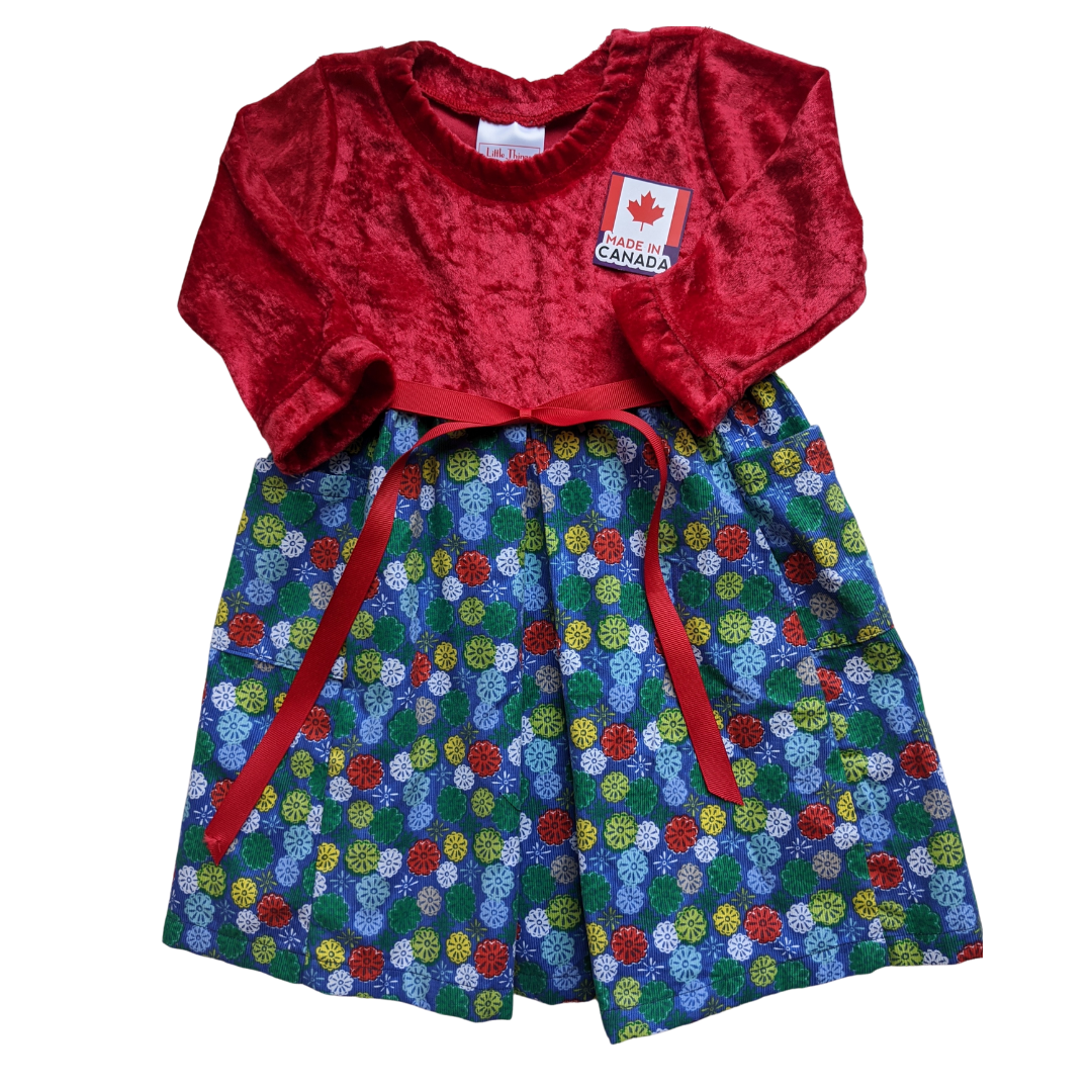 children's long-sleeve floral dress