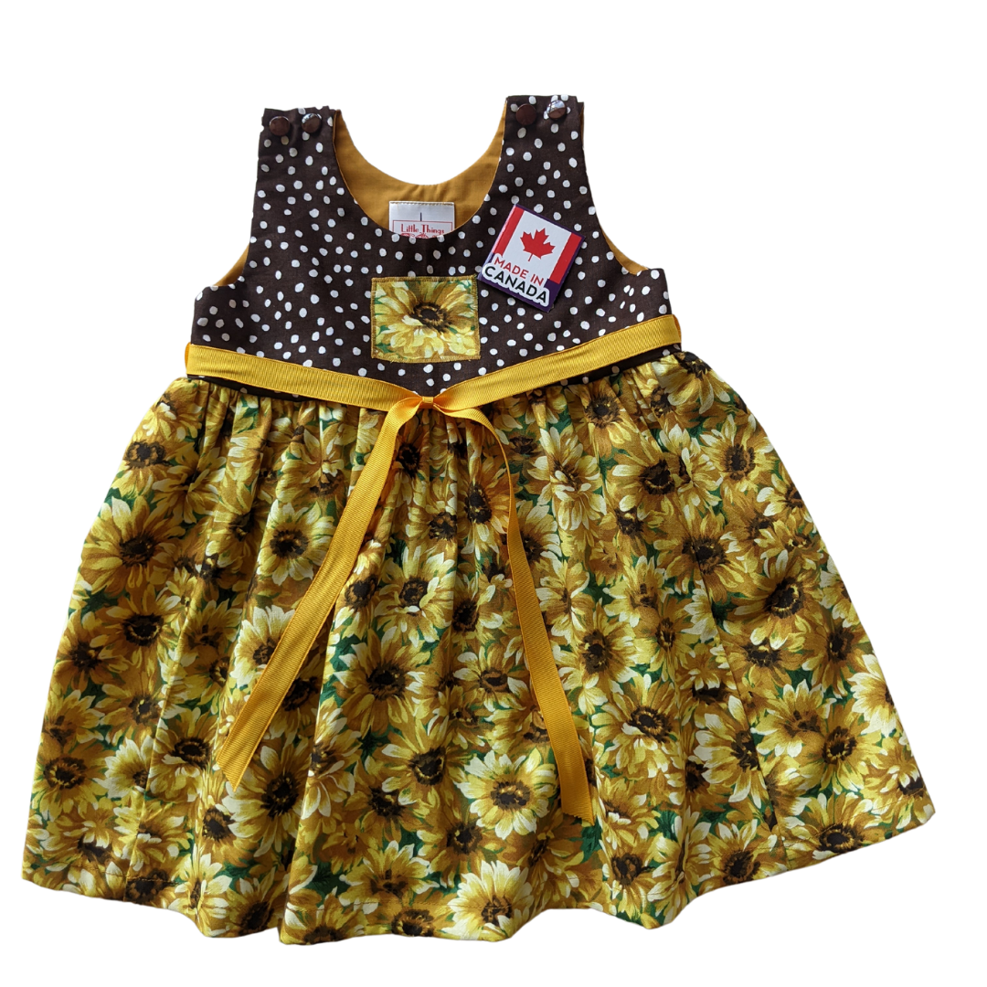 Cotton sunflower dress best sale