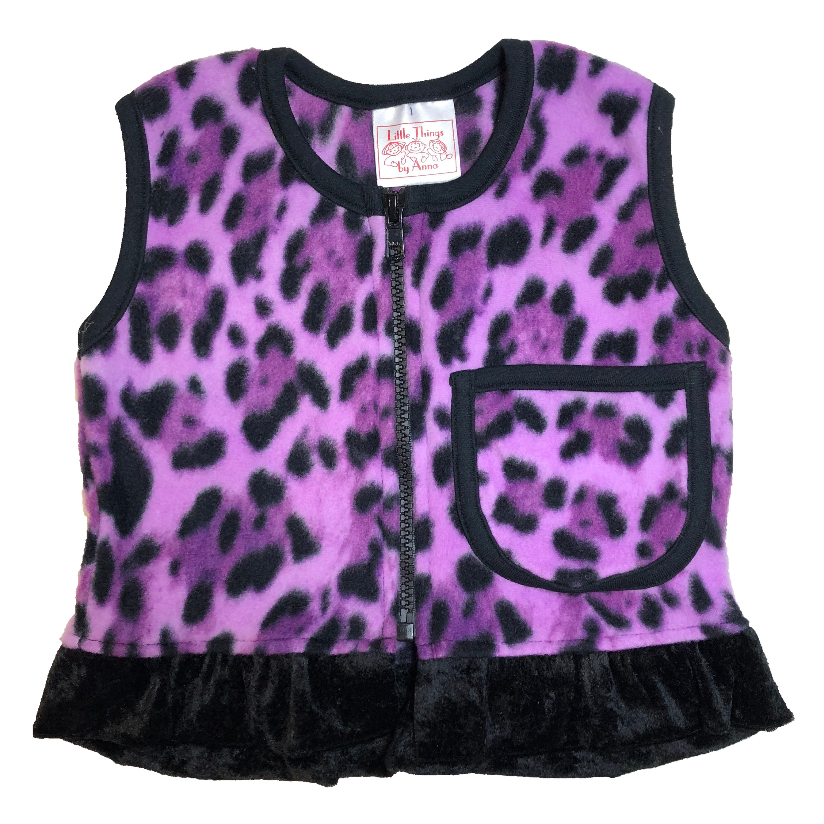 Purple Leopard Vest